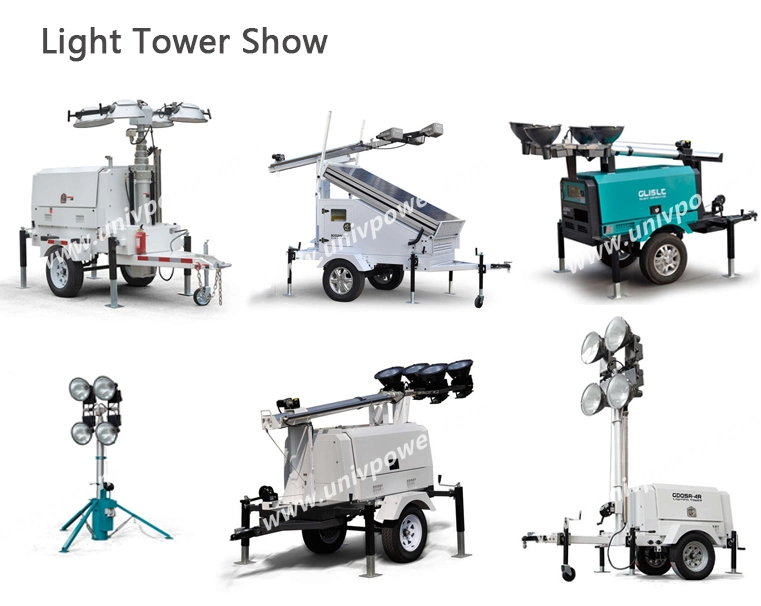 4X500W LED Portable Mobile Generator Light Tower