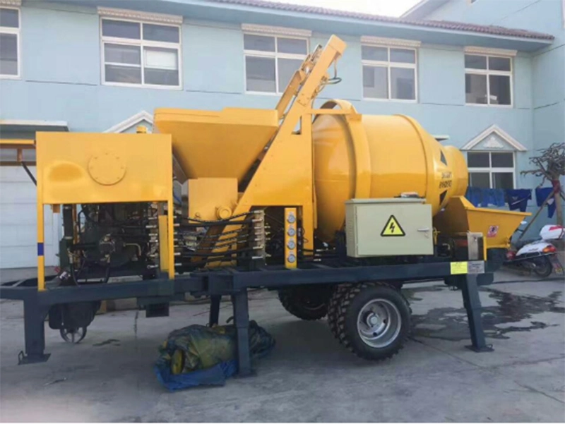 Diesel Electric Remote Control Concrete Pump Cement Mixer Conveying